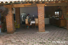 Dining area and kitchen